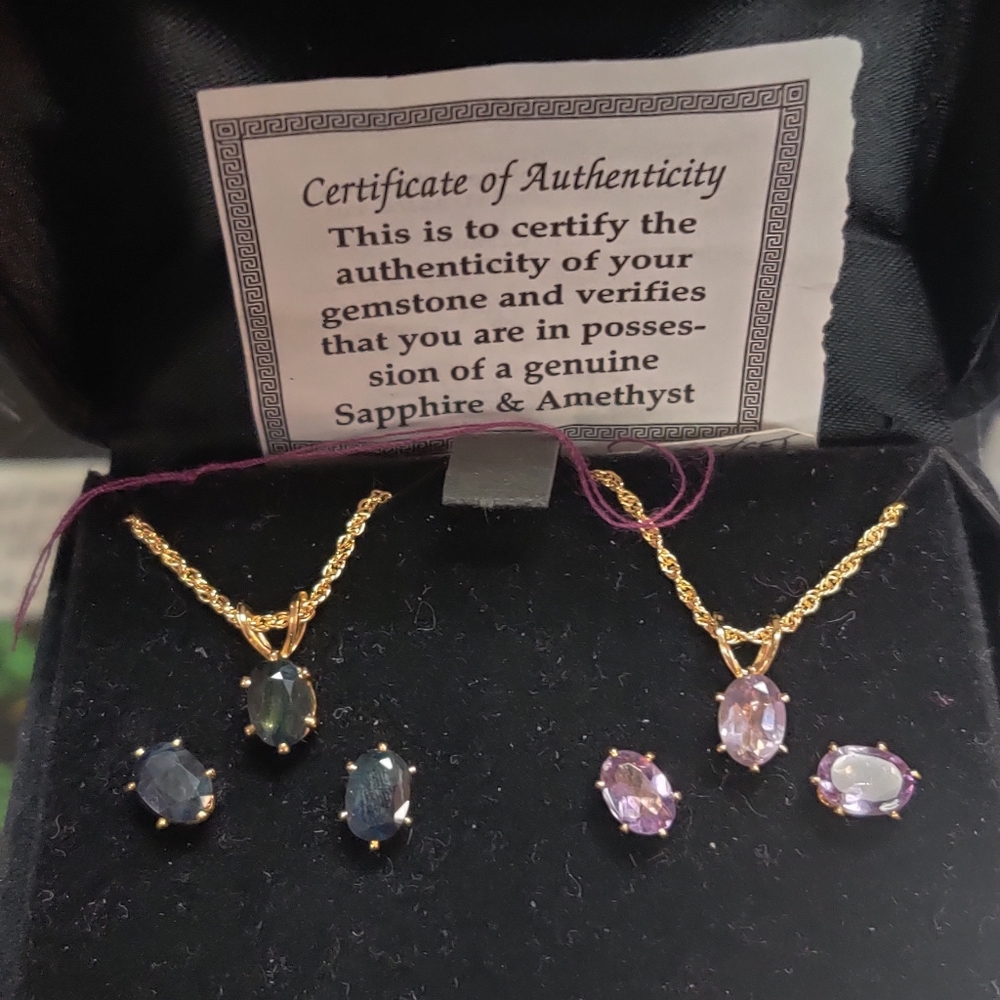 2 sets of earring/ necklace